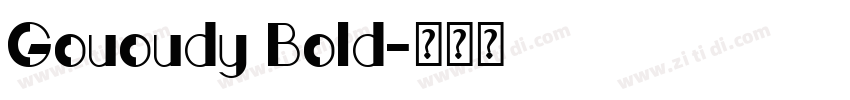 Gououdy Bold字体转换